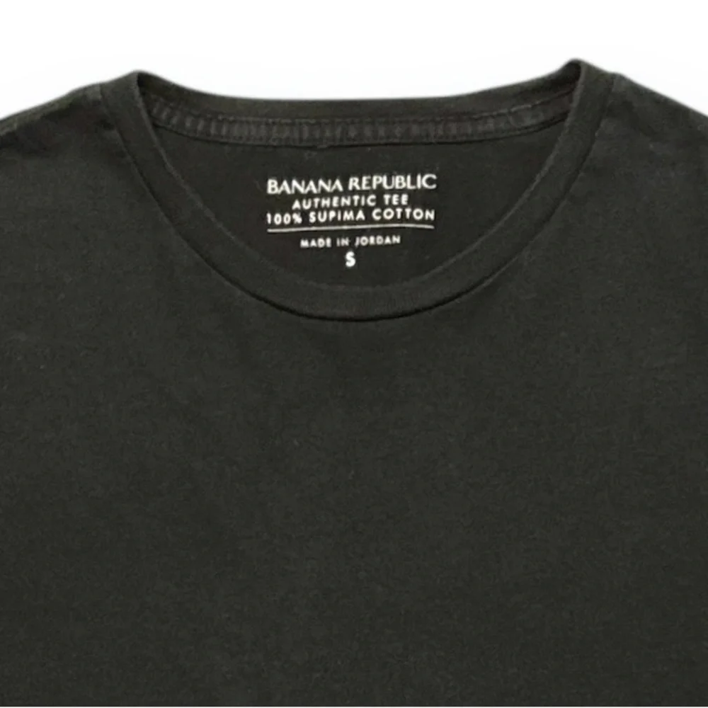 BANANA REPUBLIC Authentic Supima Crew Neck Short Sleeve Shirt